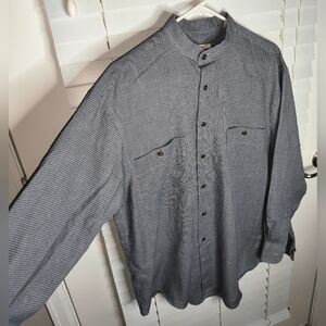 Yves Saint Laurent Black and White Casual Button Down Shirt